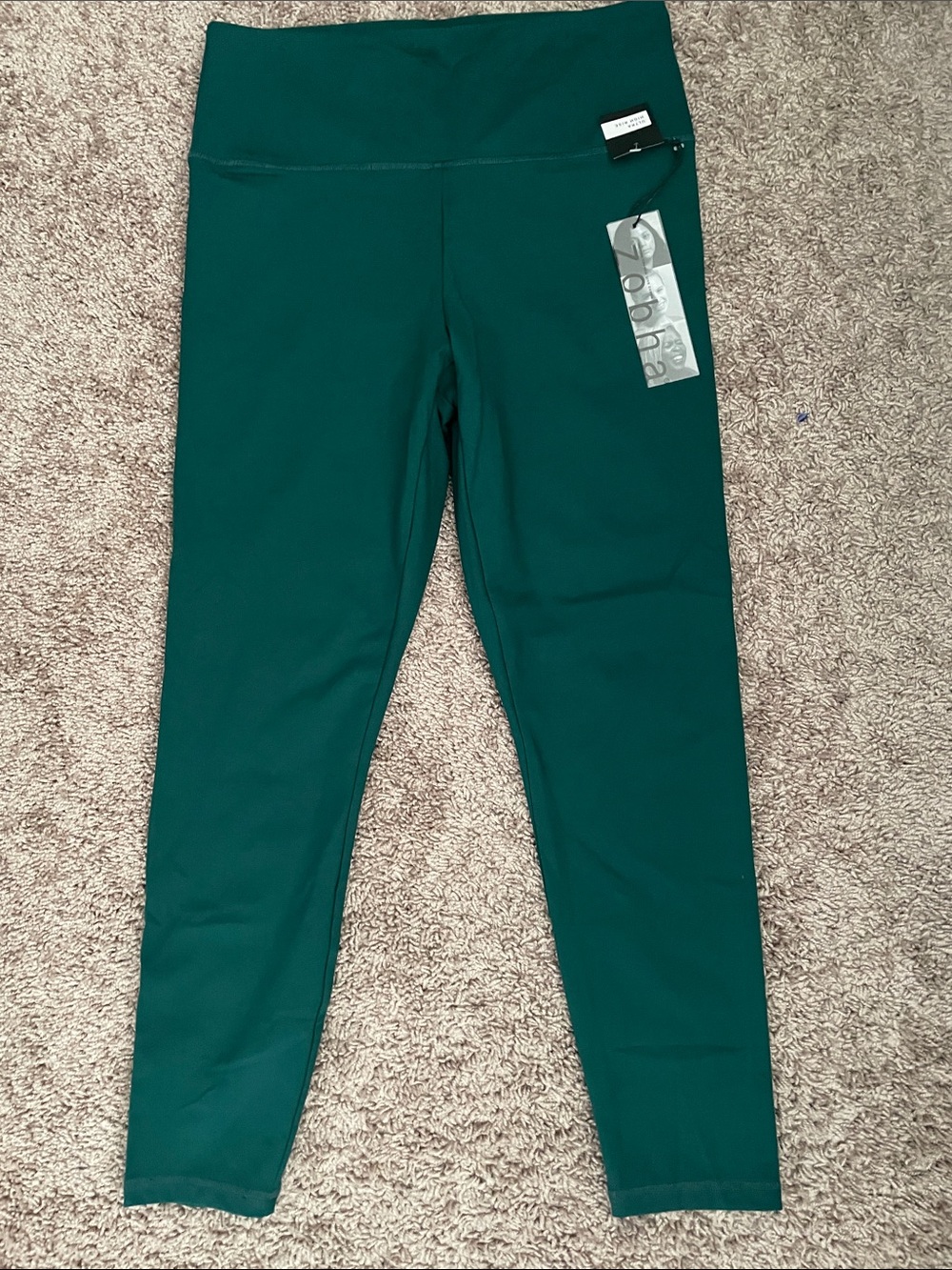 Zobha Deep Teal High-Waist Active Leggings